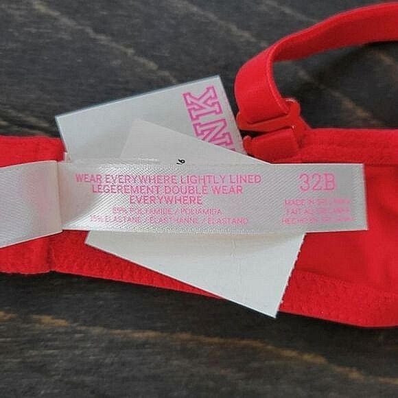 VS Pink red Wear Everywhere Lightly Lined underwire bra - Picture 8 of 10